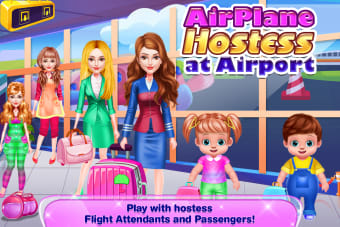 Airplane Hostess at Airport - Flight Attendants
