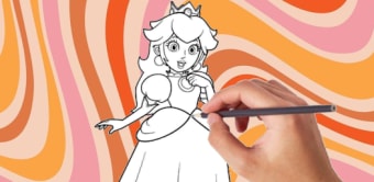 Princess Peach Coloring book