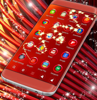 Red Metals Launcher Theme