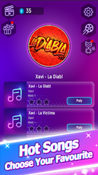 Xavi la diabla Tiles Music Hop