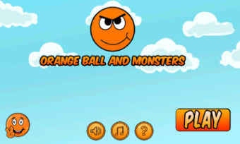 orange ball and monsters