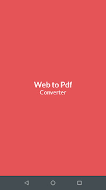 Web to PDF Converter