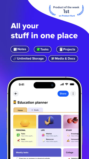 xTiles: notes tasks projects