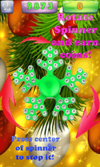 Christmas Spinner - Fidget Spinner - New Year Game