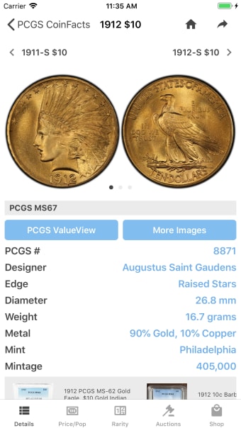 PCGS CoinFacts Coin Collecting