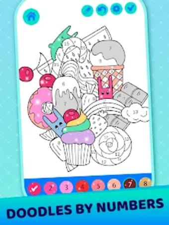 Doodle By Numbers Coloring Boo