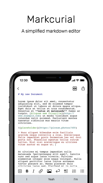 Markcurial: Markdown Editor