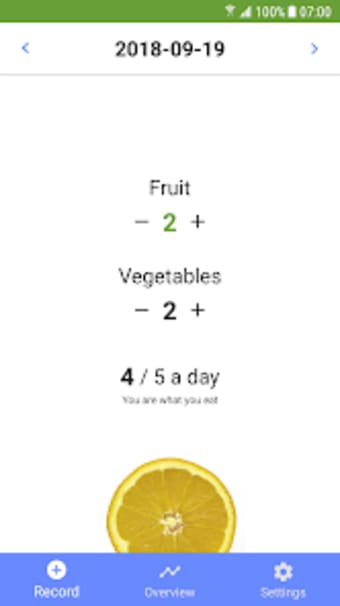 5 A Day Tracker