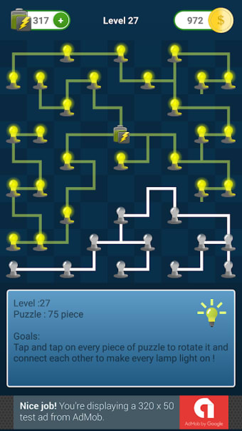 Electric Line Connect puzzle Game