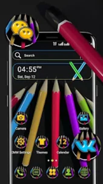 Colorful Pencil Theme Launcher