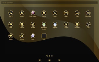 Gold  Black  Xperia Theme  icons