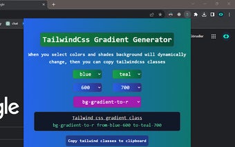 Tailwind gradient picker