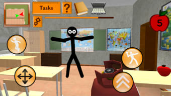 Stickman Teacher. Neighbor School Escape 3D