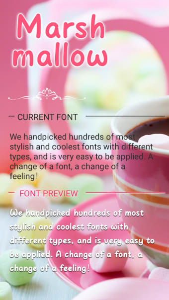 Marshmallow Font for FlipFont , Cool Fonts Text