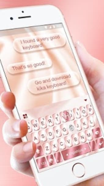 Rose Gold Keyboard for Phone8