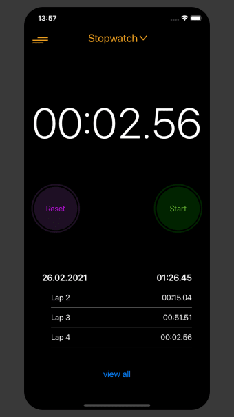 Stopwatch for Sport  Work