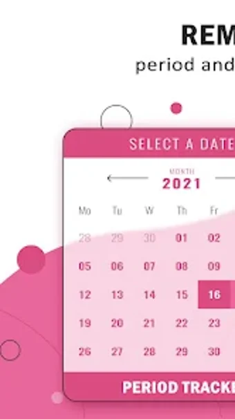 Smart Period Tracker Calendar