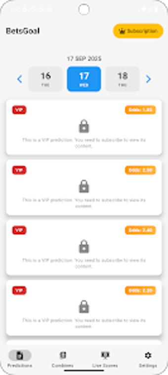 BetsGoal - Betting Tips for Android - Download
