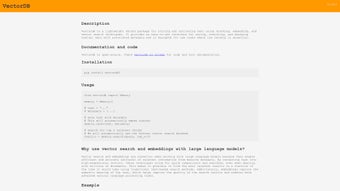 Imagen 0 para VectorDB
