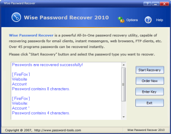 Wise Password Recover