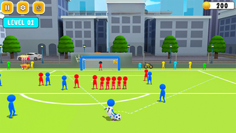 Stickman Kick-Star Soccer Goal