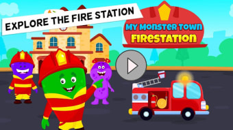 My Monster Town - Fire Station Games for Kids