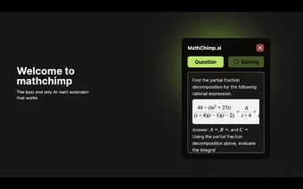 Mathchimp Chrome Extension