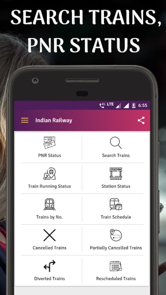 Train PNR Status, Rail Running Status, Train Info