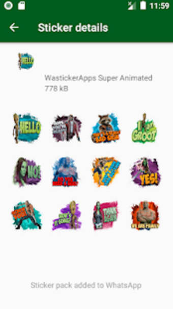 New Super Heroes Stickers WAStickerApps