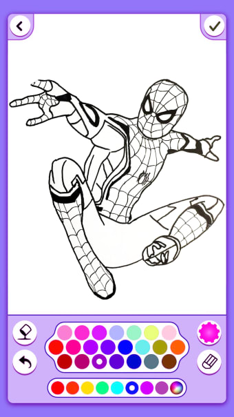 Coloring Super Hero Spider HD