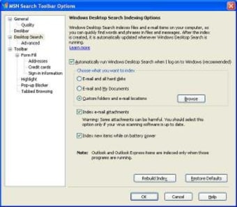 MSN Search Toolbar