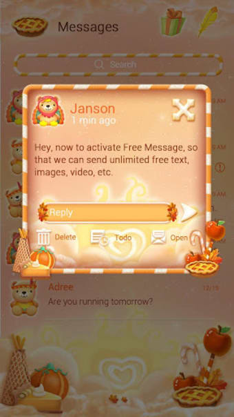 FREE-GO SMS THANKSGIVING THEME