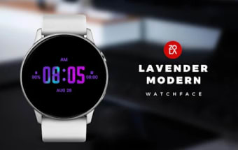 Lavender Modern Watch Face