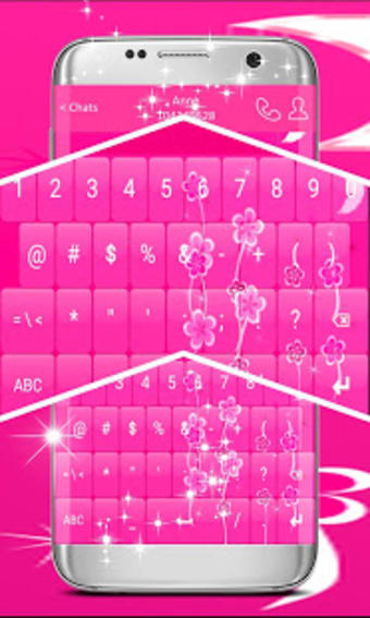 Keyboard Colors Pink