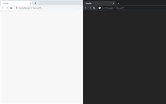 Blank New Tab Page