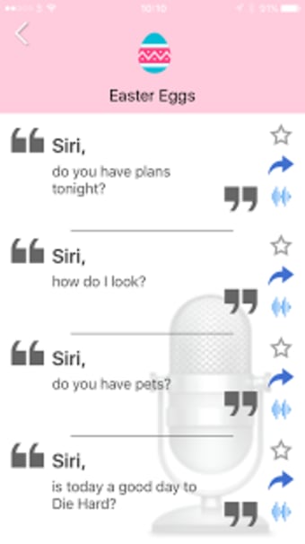 Commands for Siri App Voice