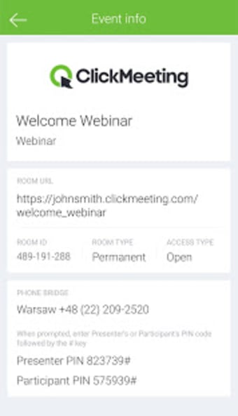 ClickMeeting Webinars  Meetings App
