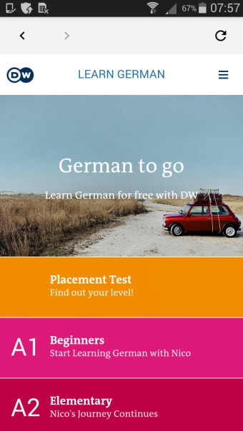 DW Learn German - A1 A2 B1 and placement test