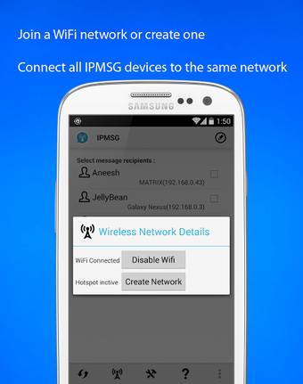 WiFi File Transfer - IPMSG