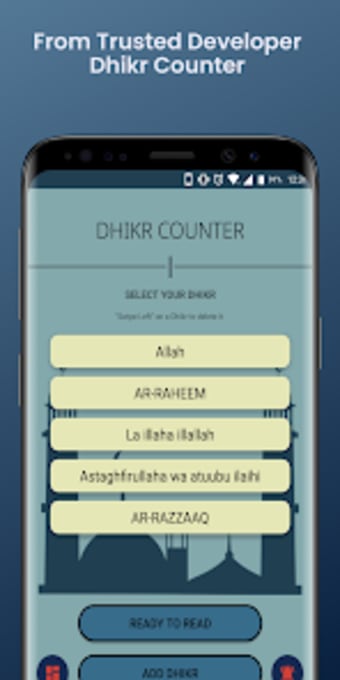 Digital Tasbeeh: Dhikr Counter