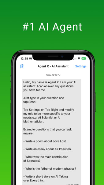 Agent X AI Chat - ask anything