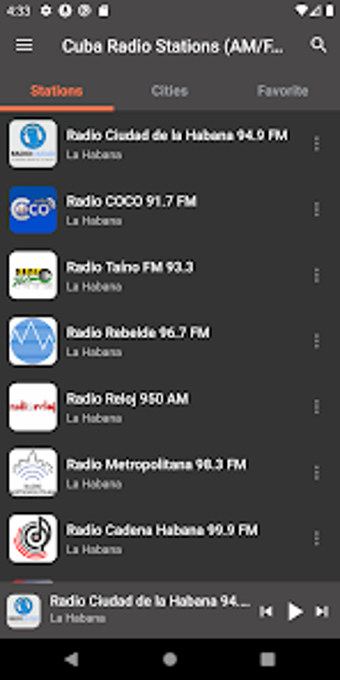 Cuba Radio Stations AMFM