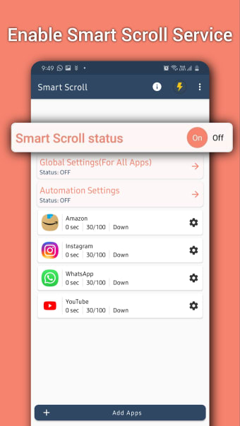 Smart Scroll - Auto Scroll AppsDocumentsBrowsers