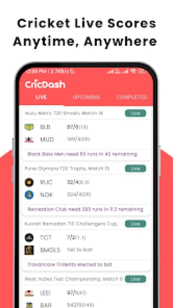 CricDash -Live Cricket Score