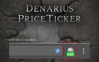 Simple Denarius Ticker