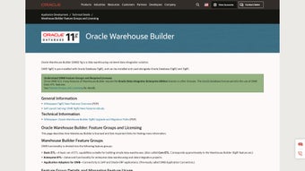 Imagen 0 para Oracle Warehouse Builder