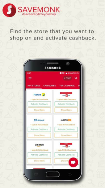 Savemonk Cashback - Online shopping India.