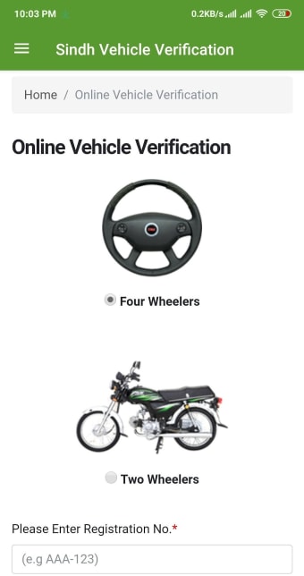Sindh Vehicle Verification Pakistan