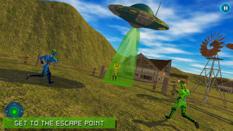 Area 51 Green Grandpa Alien game escape