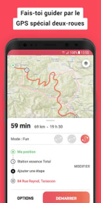 Liberty Rider : GPS moto  détection de chute